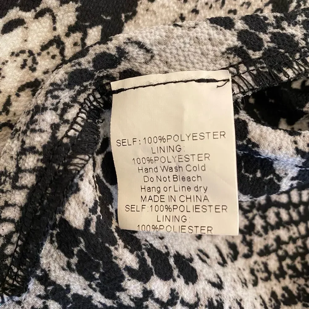 Trac Snake Skin Sleeveless Mini Dress Small - Picture 4 of 9